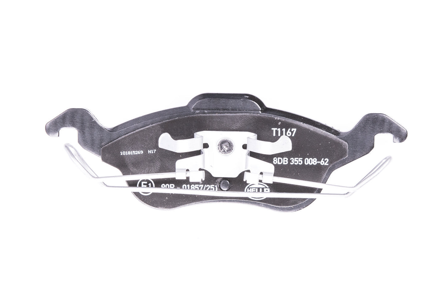 HELLA Brake pad set - T1167 - for e.g. FORD 8DB355008-621