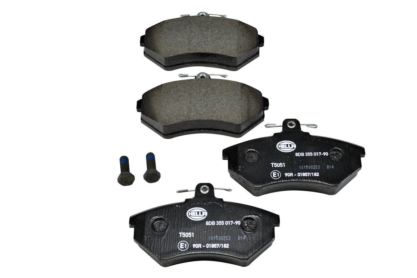 HELLA Brake pad set - T5051 - for e.g. AUDI / CHERY / SEAT / VOLKSWAGEN 8DB355017-901