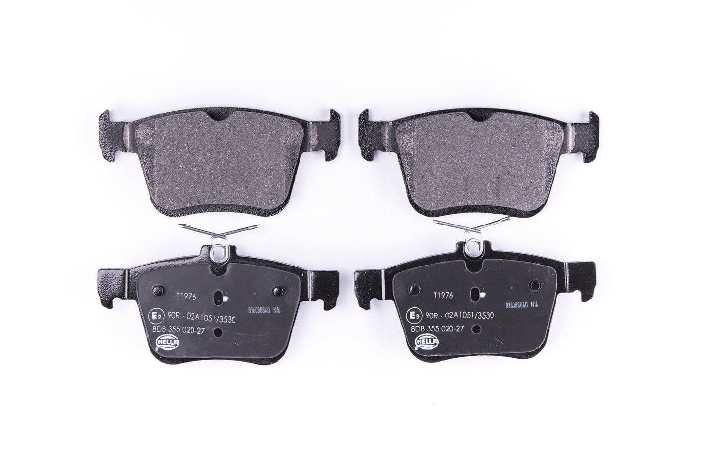 HELLA Brake pad set - T1976 - for e.g. AUDI / SEAT / SKODA / VOLKSWAGEN 8DB355020-271