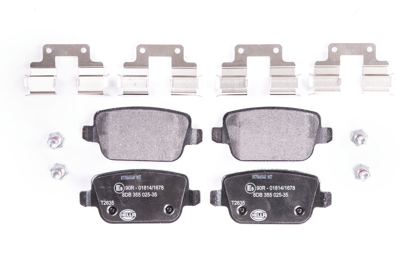 HELLA Brake pad set - T2635 - for e.g. LAND ROVER / PROTON 8DB355025-351