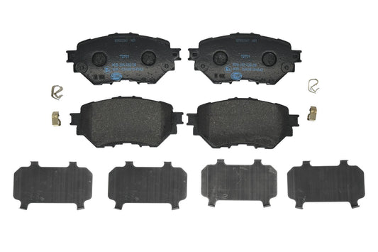 HELLA Brake pad set - T2701 - for e.g. MAZDA 8DB355032-091