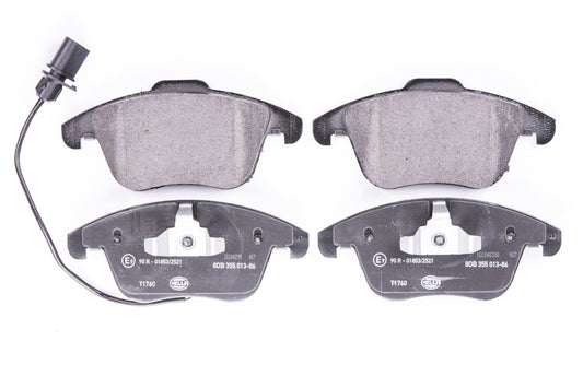 HELLA Brake pad set - T1760 - for e.g. AUDI 8DB355013-861