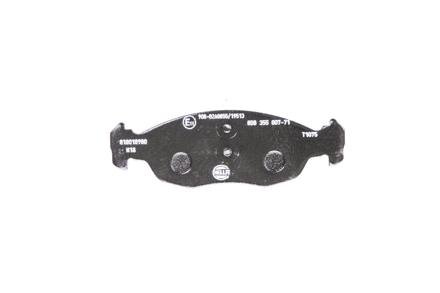 HELLA Brake pad set - T1075 - for e.g. CITROEN / PEUGEOT 8DB355007-711