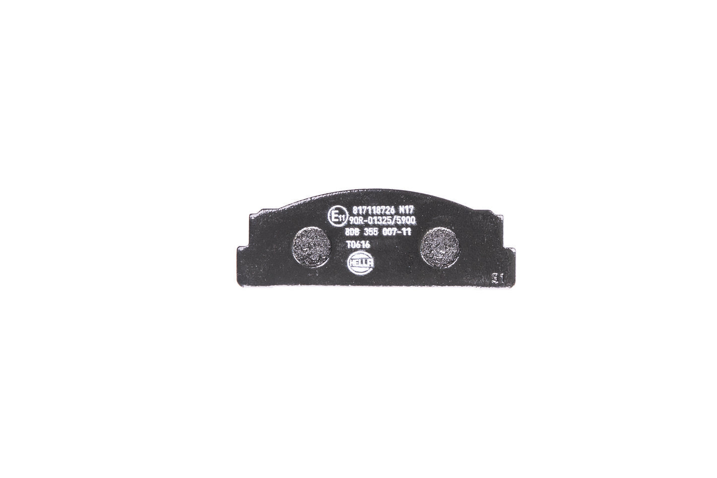 HELLA Brake pad set - T0616 - for e.g. AUTOBIANCHI / FIAT / FSO / INNOCENTI 8DB355007-111
