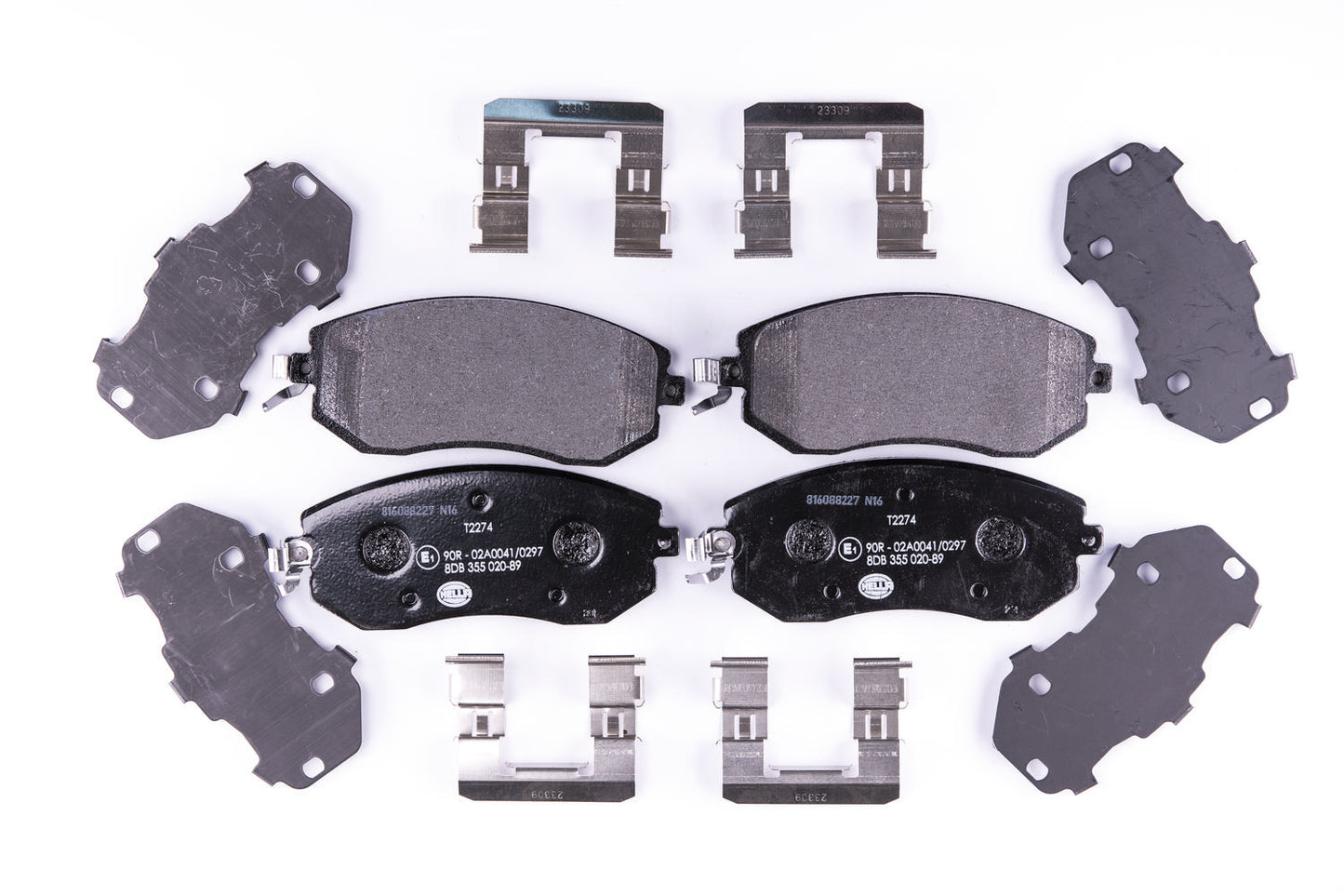 HELLA Brake pad set - T2274 - for e.g. SCION / SUBARU / TOYOTA 8DB355020-891