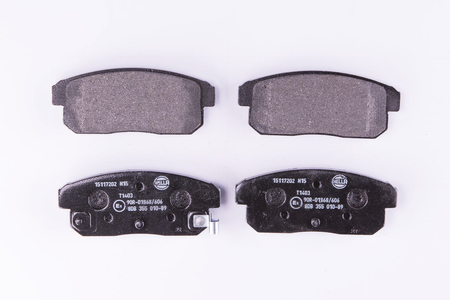 HELLA Brake pad set - T1403 - for e.g. MAZDA / NISSAN 8DB355010-891