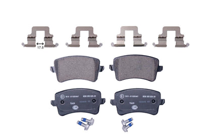 HELLA Brake pad set - T2639 - for e.g. AUDI 8DB355025-391