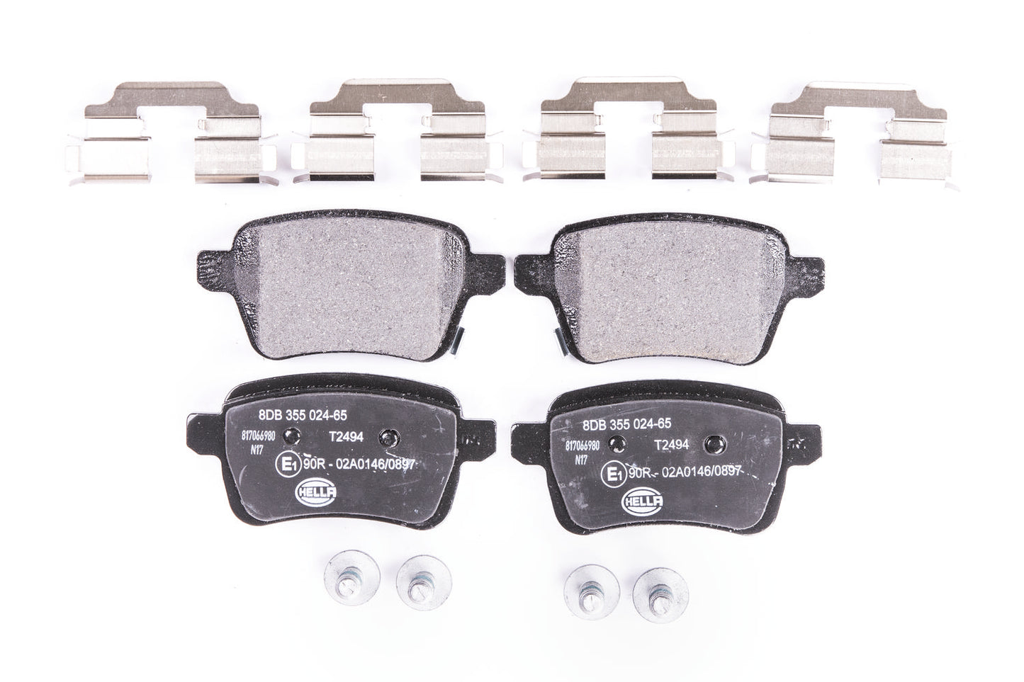 HELLA Brake pad set - T2494 - for e.g. OPEL / VAUXHALL 8DB355024-651