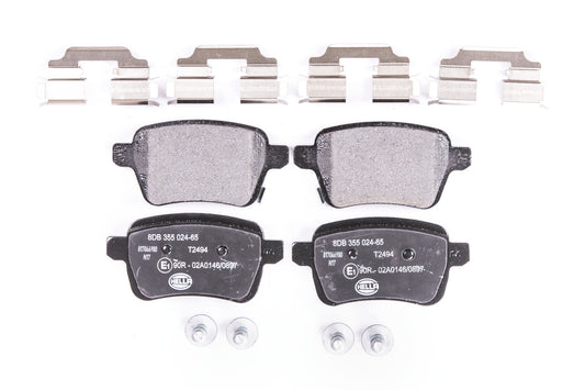 HELLA Brake pad set - T2494 - for e.g. OPEL / VAUXHALL 8DB355024-651