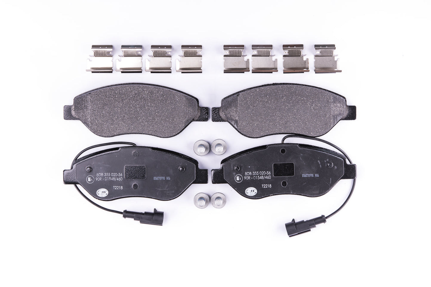 HELLA Brake pad set - T2218 - for e.g. ALFA ROMEO / CHRYSLER / FIAT / LANCIA 8DB355020-561