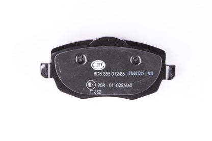HELLA Brake pad set - T1649 - for e.g. LANCIA 8DB355012-851