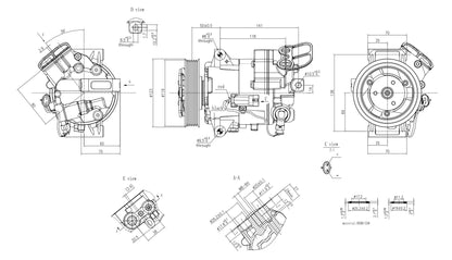 Hella Aircon Compressor 8FK366200-431