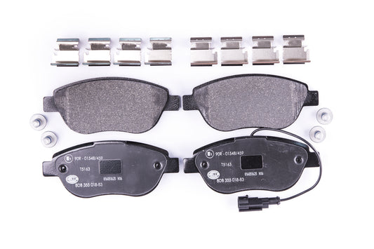 HELLA Brake pad set - T5163 - for e.g. ABARTH / CHRYSLER / FIAT / LANCIA / OPEL 8DB355018-831