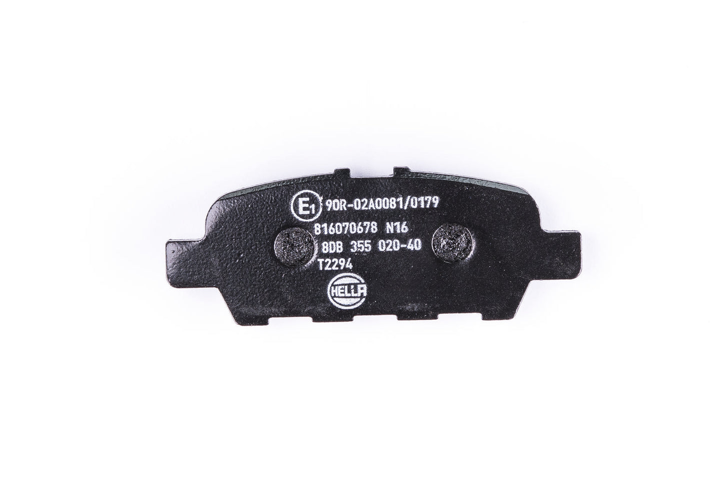 HELLA Brake pad set - T2294 - for e.g. INFINITI / MITSUBISHI / NISSAN / SUZUKI 8DB355020-401