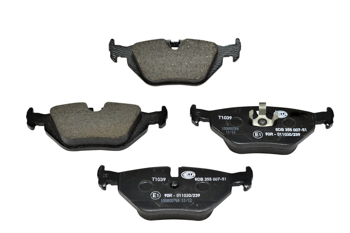 HELLA Brake pad set - T1039 - for e.g. BMW / WIESMANN 8DB355007-511