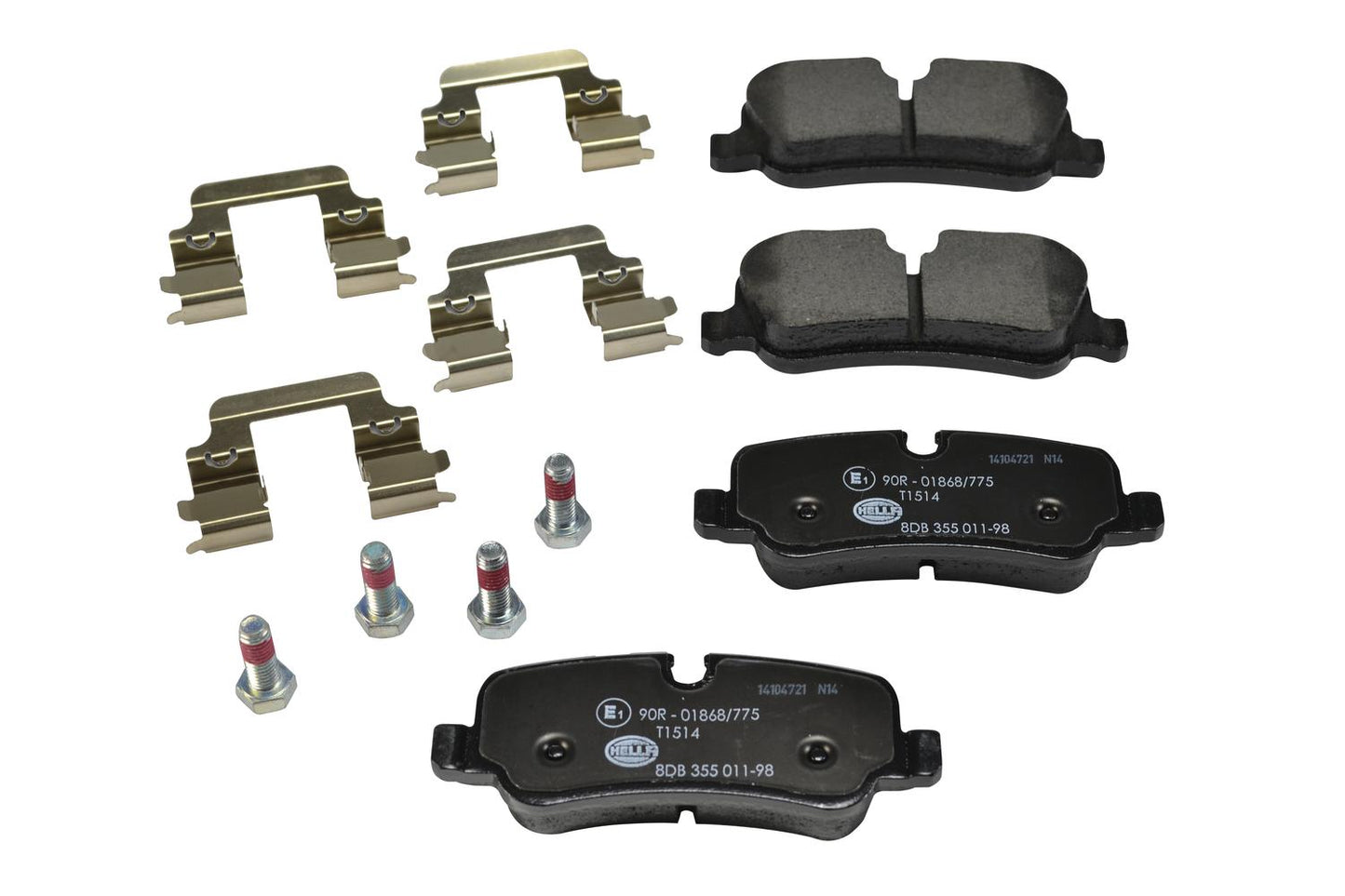 HELLA Brake pad set - T1514 - for e.g. LAND ROVER 8DB355011-981