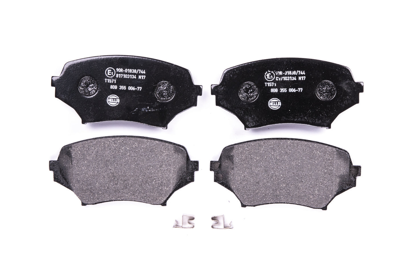 HELLA Brake pad set - T1571 - for e.g. MAZDA 8DB355006-771
