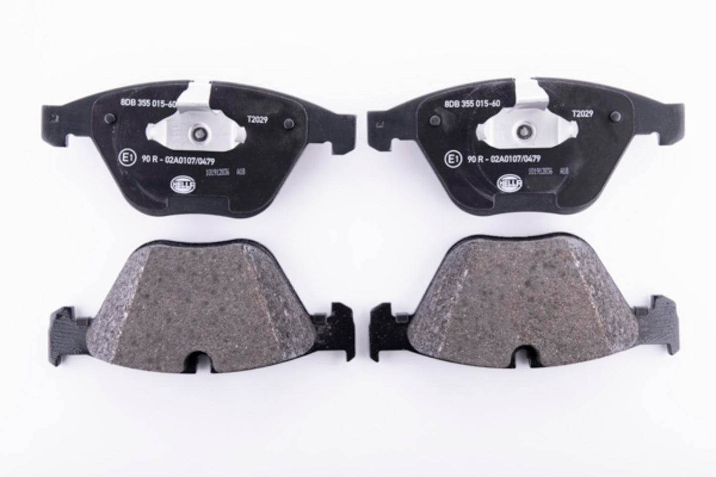HELLA Brake pad set - T2029 - for e.g. BMW 8DB355015-601