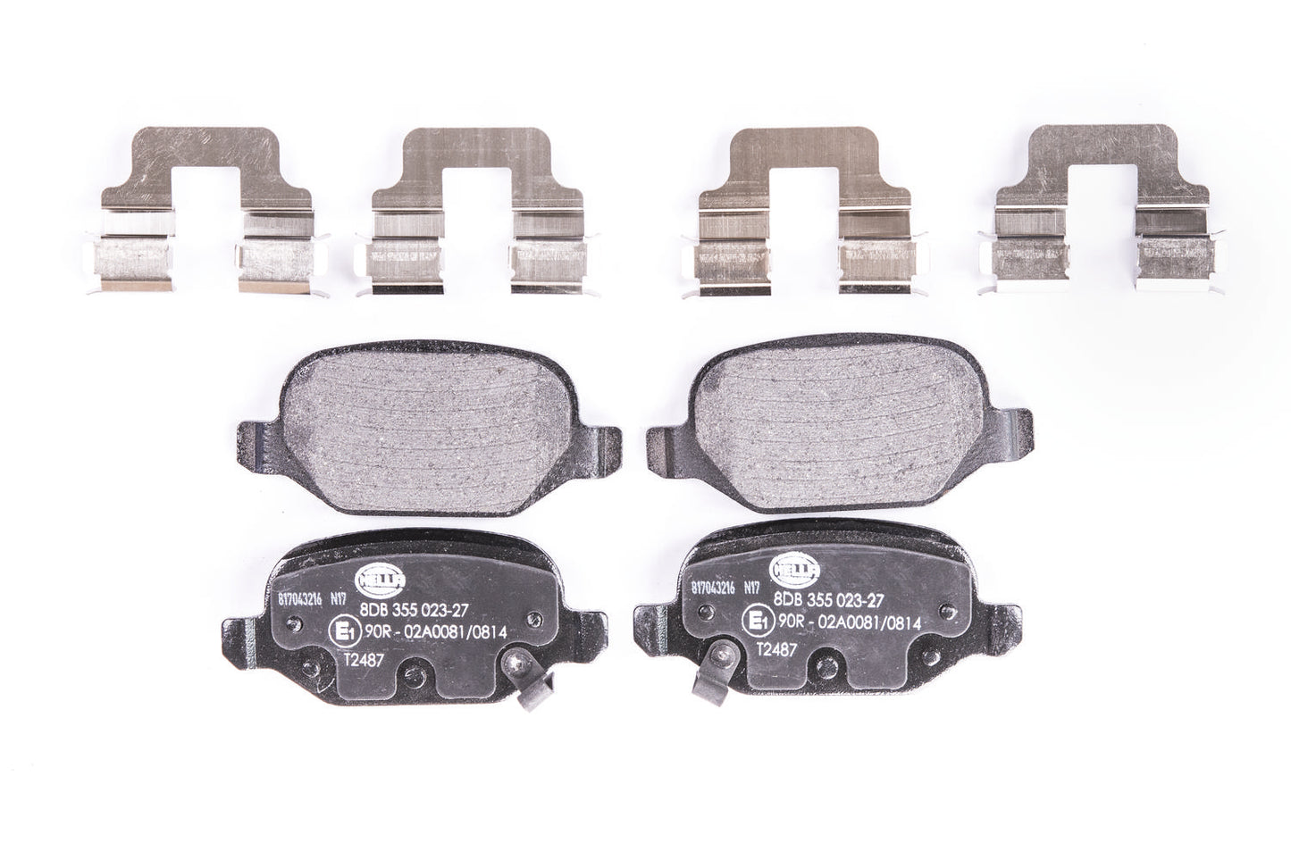 HELLA Brake pad set - T2487 - for e.g. FIAT 8DB355023-271
