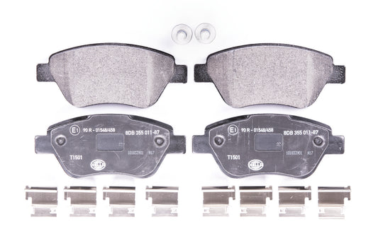 HELLA Brake pad set - T1501 - for e.g. FIAT / LANCIA 8DB355011-871
