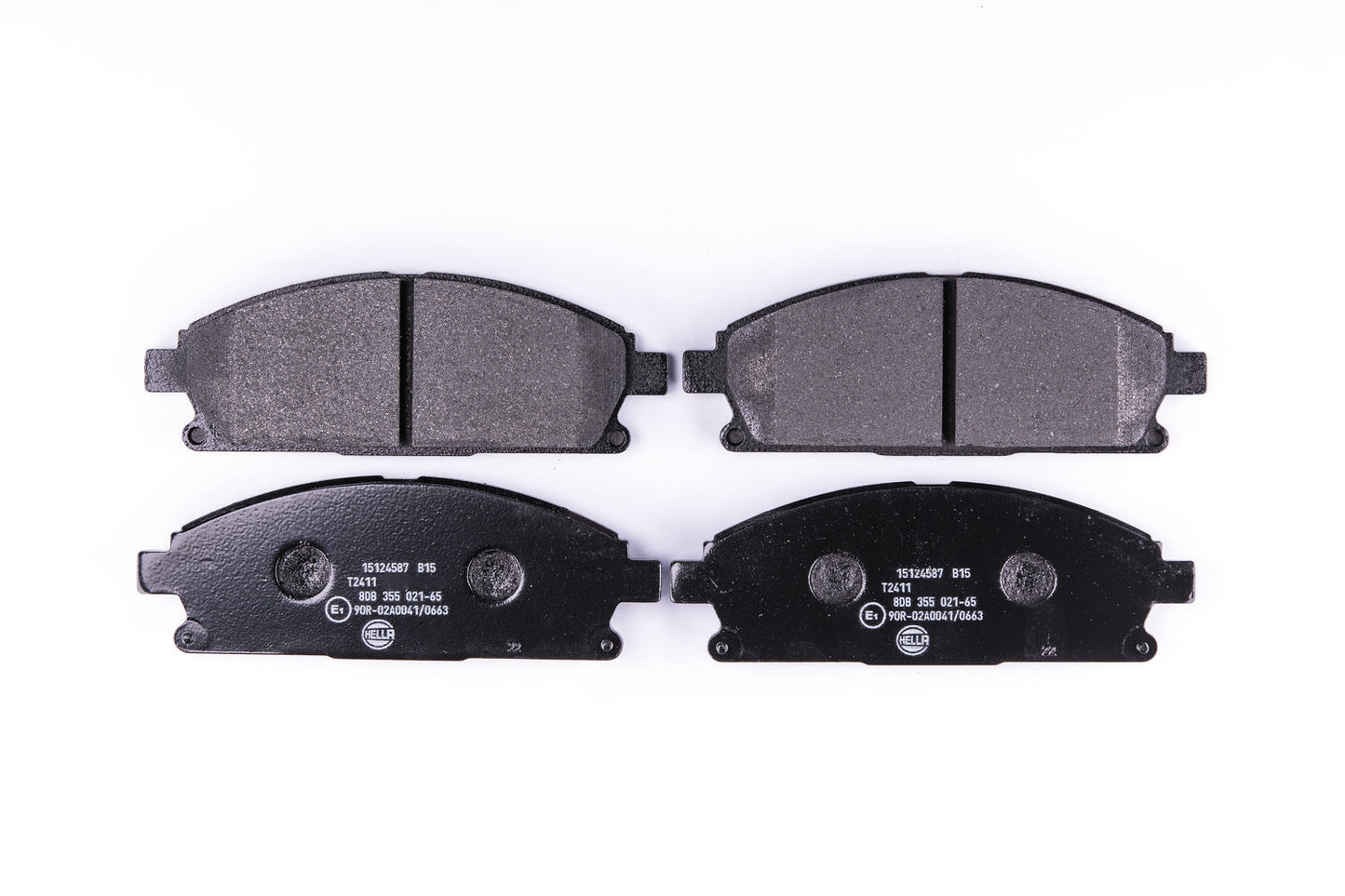HELLA Brake pad set - T2411 - for e.g. NISSAN 8DB355021-651