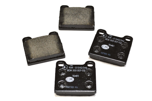 HELLA Brake pad set - T0481 - for e.g. ALFA ROMEO / AUDI / BEDFORD / BMW 8DB355007-021