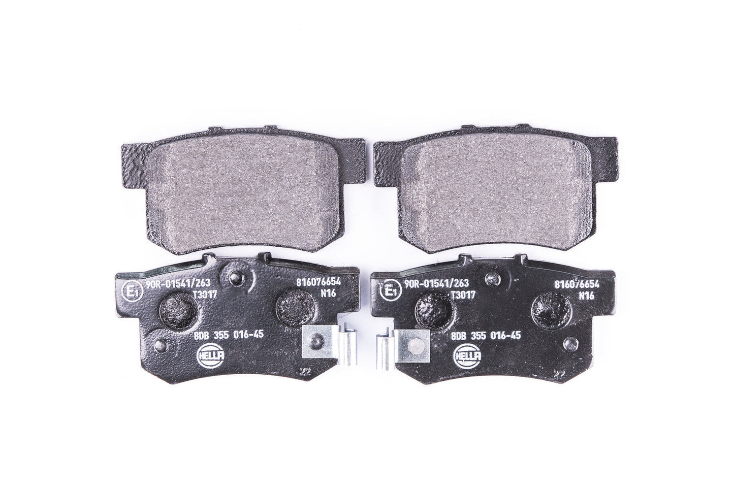 HELLA Brake pad set - T3017 - for e.g. ACURA / HONDA / MG / ROVER / SUZUKI 8DB355016-451