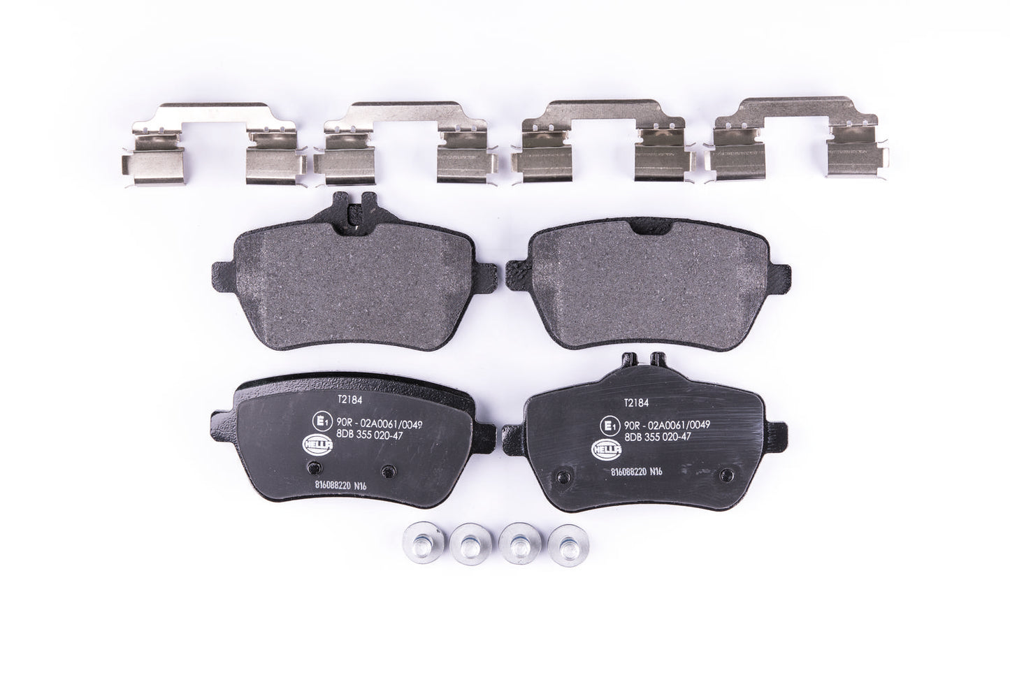 HELLA Brake pad set - T2184 - for e.g. MERCEDES-BENZ 8DB355020-471