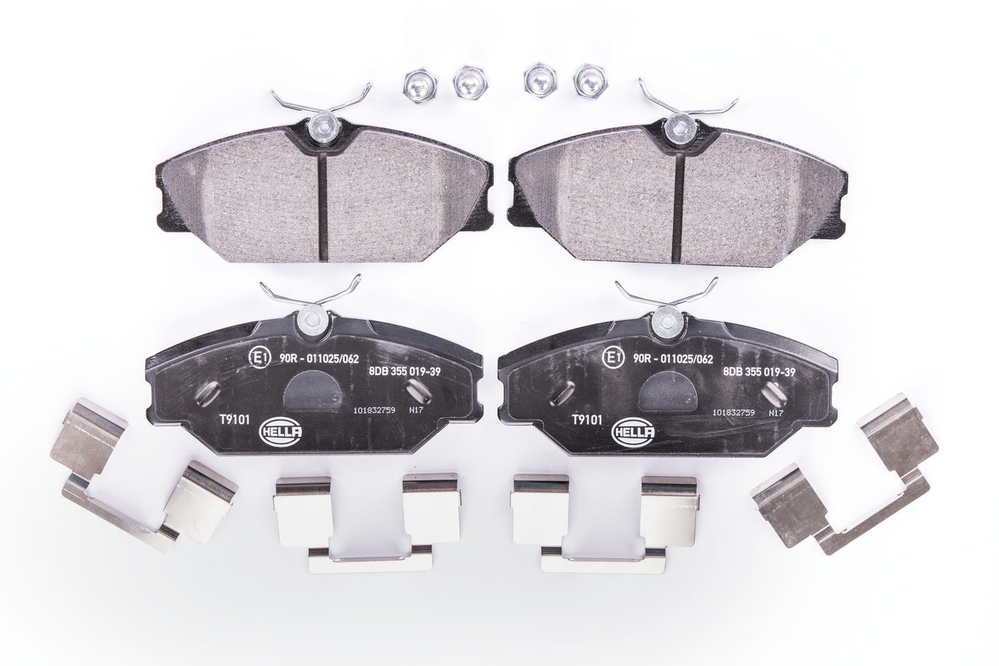 HELLA Brake pad set - T9101 - for e.g. RENAULT 8DB355019-391