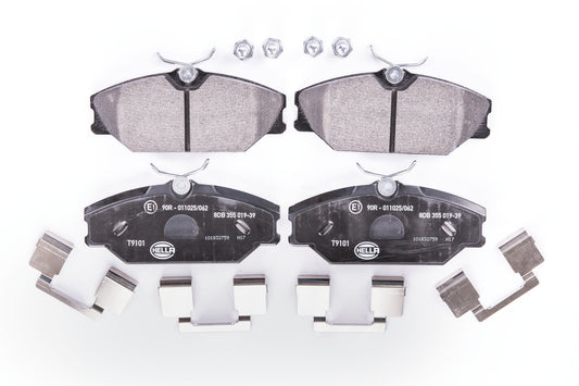HELLA Brake pad set - T9101 - for e.g. RENAULT 8DB355019-391