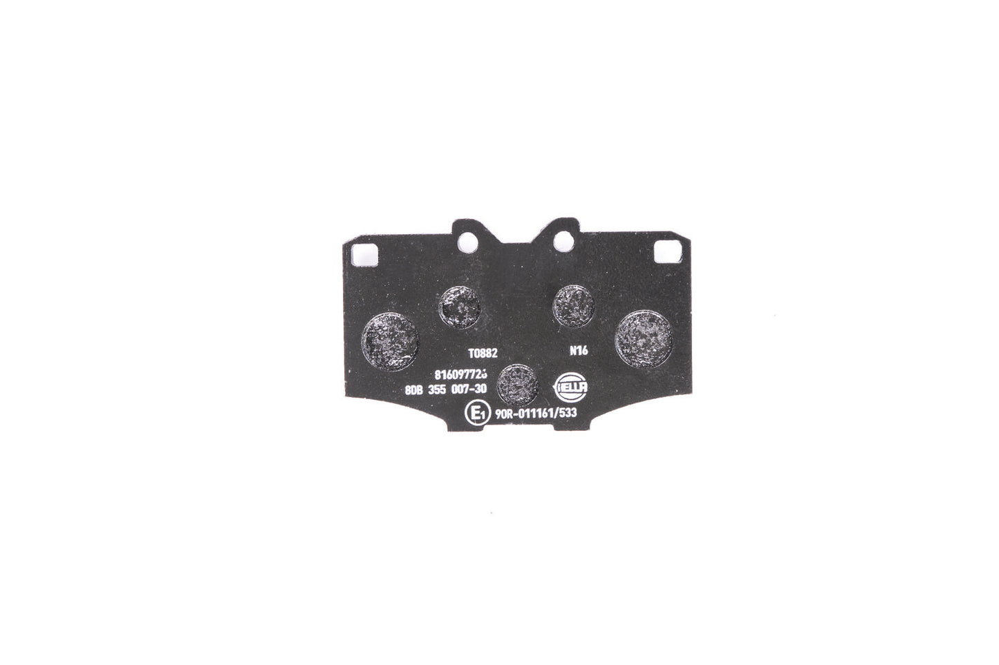 HELLA Brake pad set - T0882 - for e.g. TOYOTA 8DB355007-301
