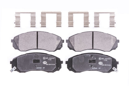 HELLA Brake pad set - T1724 - for e.g. DODGE / HYUNDAI / KIA 8DB355013-541