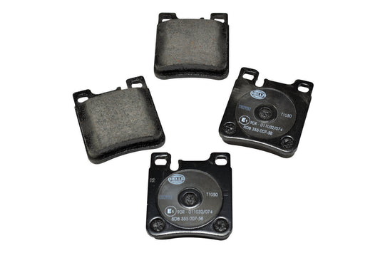 HELLA Brake pad set - T1050 - for e.g. CHRYSLER / MERCEDES-BENZ 8DB355007-581