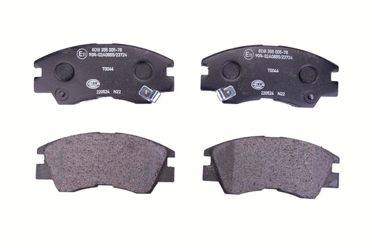 HELLA Brake pad set - T0044 - for e.g. MITSUBISHI 8DB355005-781