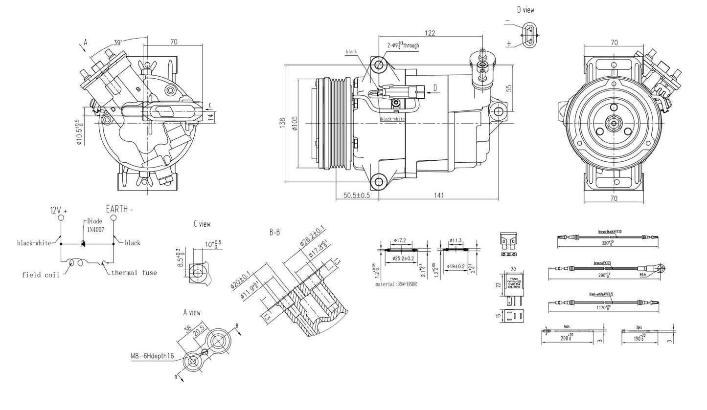 Hella Aircon Compressor 8FK366200-761