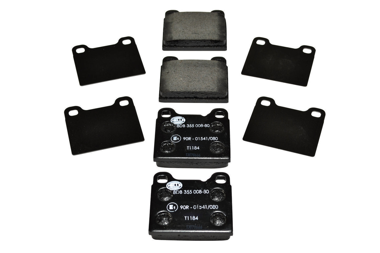 HELLA Brake pad set - T1184 - for e.g. VOLVO 8DB355008-801