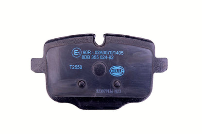 HELLA Brake pad set - T2558 - for e.g. BMW 8DB355024-921