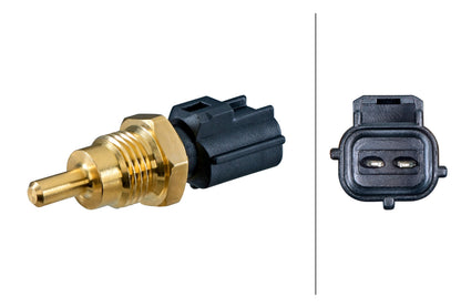 HELLA Sensor, coolant temperature - 2-pin connector 6PT358384-081
