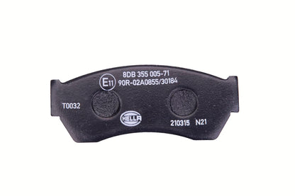 HELLA Brake pad set - T0032 - for e.g. CHEVROLET / GEO / HOLDEN / SUBARU 8DB355005-711