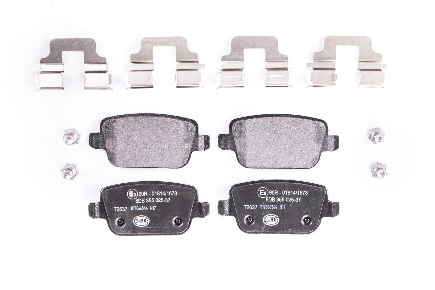 HELLA Brake pad set - T2637 - for e.g. FORD 8DB355025-371