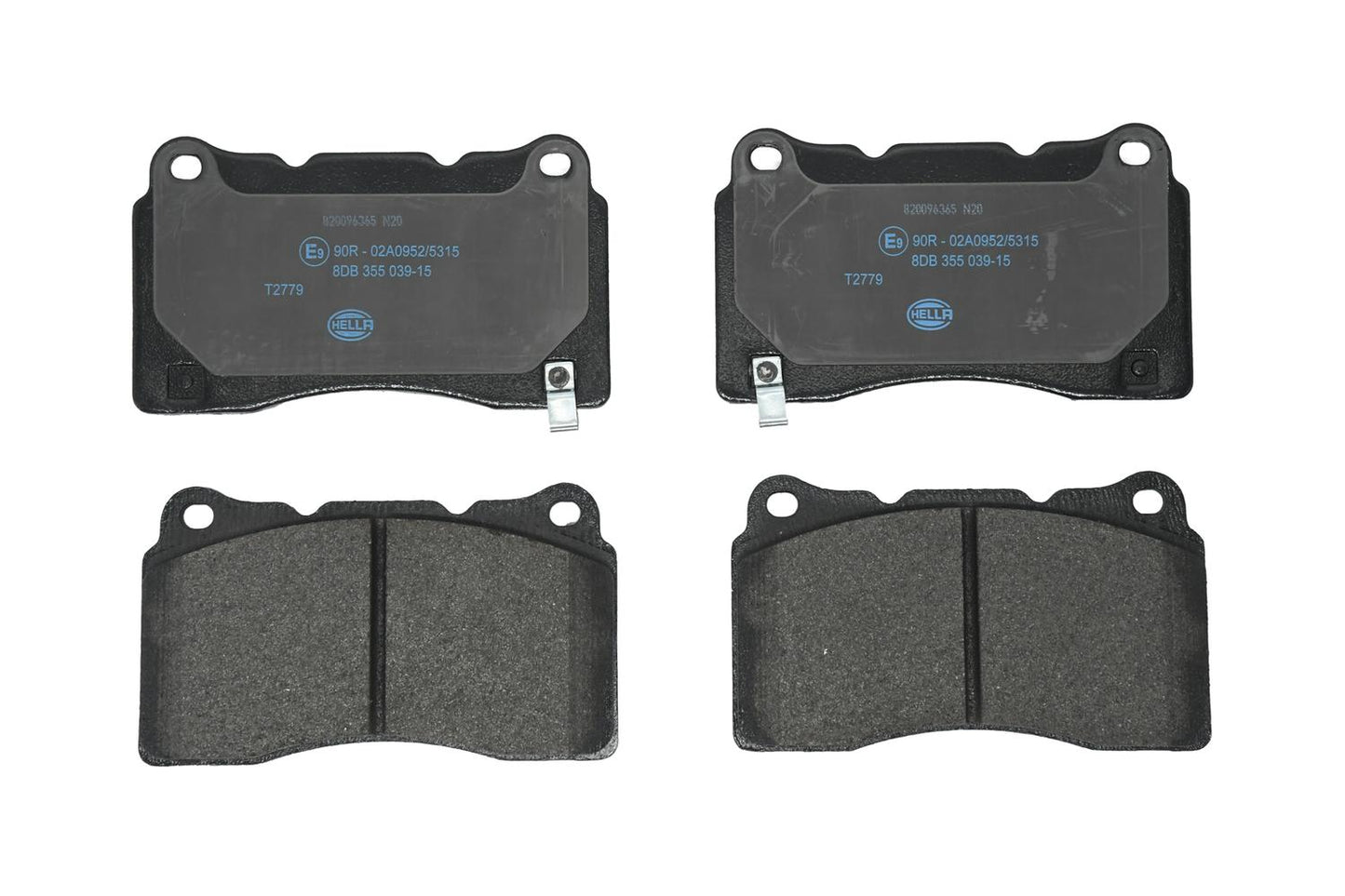 HELLA Brake pad set - T2779 - for e.g. HONDA 8DB355039-151