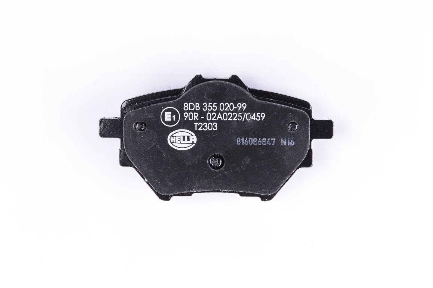 HELLA Brake pad set - T2303 - for e.g. CITROEN / OPEL / PEUGEOT / VAUXHALL 8DB355020-991