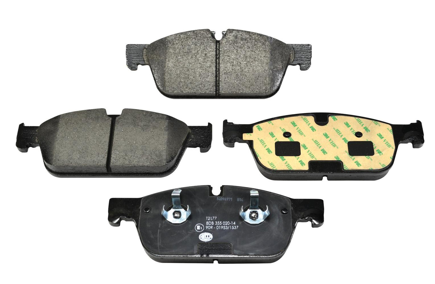HELLA Brake pad set - T2177 - for e.g. BRABUS / MERCEDES-BENZ 8DB355020-141