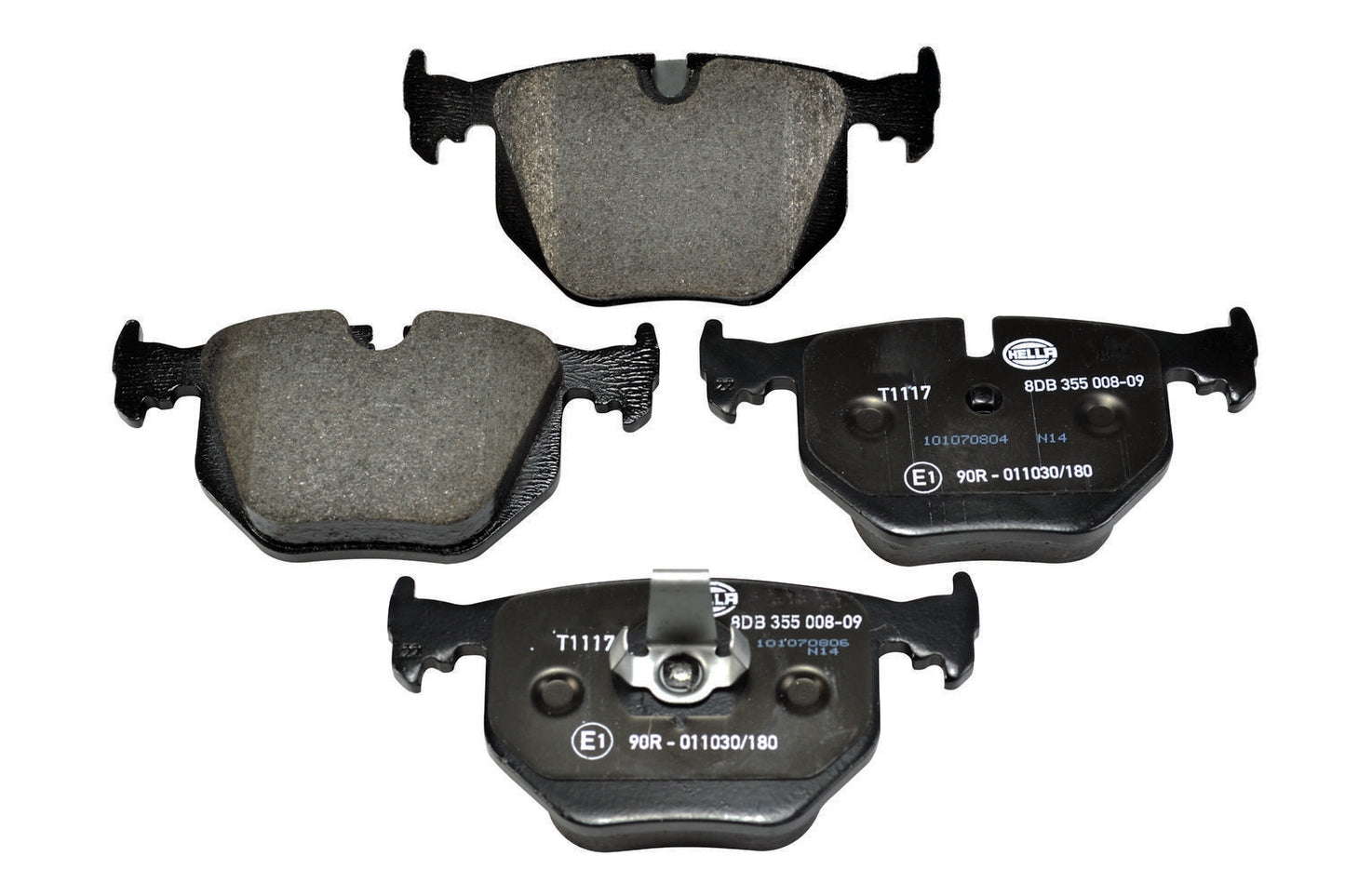 HELLA Brake pad set - T1117 - for e.g. ALPINA / BMW / LAND ROVER 8DB355008-091