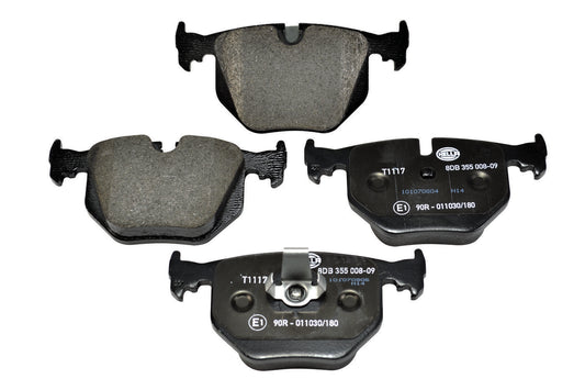 HELLA Brake pad set - T1117 - for e.g. ALPINA / BMW / LAND ROVER 8DB355008-091