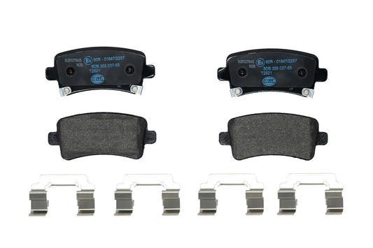 HELLA Brake pad set - T2821 - for e.g. CHEVROLET / HOLDEN / OPEL / SAAB 8DB355037-651