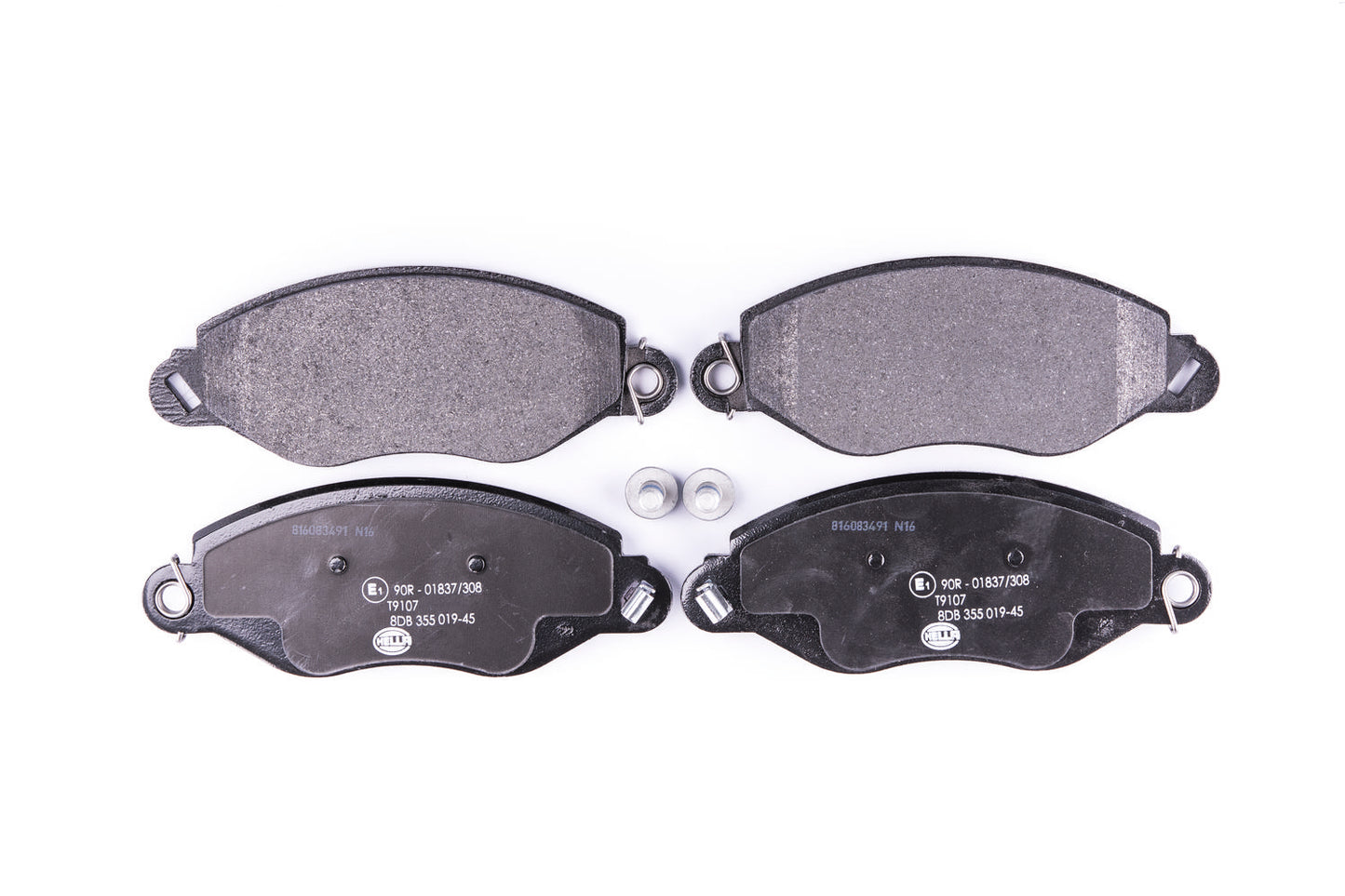 HELLA Brake pad set - T9107 - for e.g. FORD 8DB355019-451