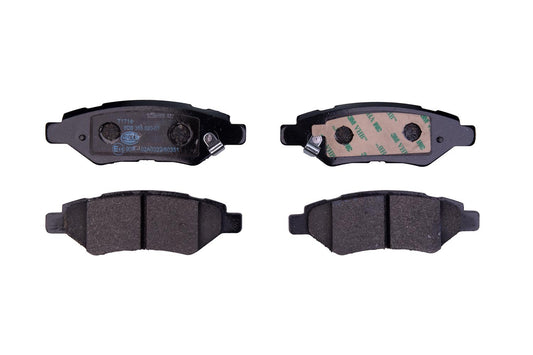 HELLA Brake pad set - T1714 - for e.g. CADILLAC / CHEVROLET / SAAB 8DB355020-011