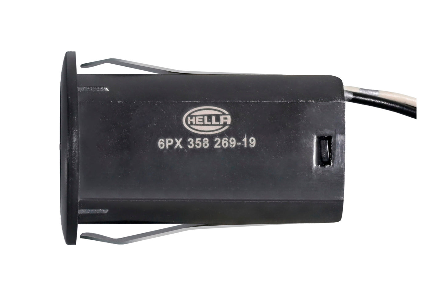 HELLA Sensor, park distance control - straight - 2-pin connector - Plugged - Cable: 49 6PX358269-191