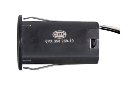 HELLA Sensor, park distance control - straight - 2-pin connector - Plugged - Cable: 49 6PX358269-191